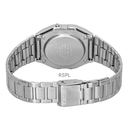 Casio Vintage Digitaluhr aus Edelstahl, Quarz, A158WEA-1, Unisex