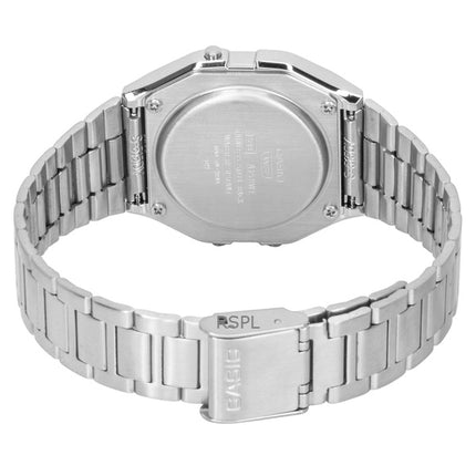 Casio Vintage Digitaluhr aus Edelstahl mit Quarzwerk, Modell A158WEA-2, Unisex