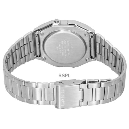 Casio Vintage Digitaluhr aus Edelstahl mit Quarzwerk, Modell A158WEA-9, Unisex