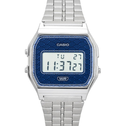 Casio Digitaluhr aus Edelstahl, Quarz, Modell A159WEVJ-2, Unisex