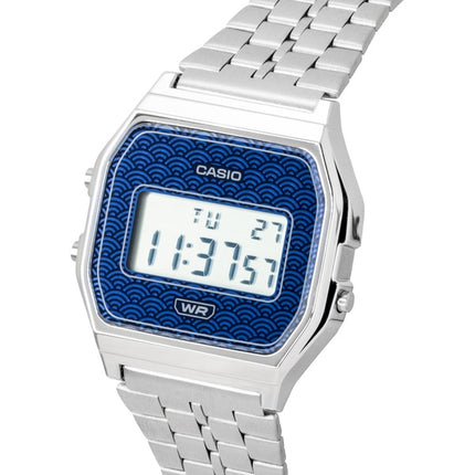 Casio Digitaluhr aus Edelstahl, Quarz, Modell A159WEVJ-2, Unisex