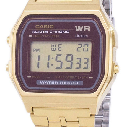 Casio Gold Tone Chronograph digitale A159WGEA-5 Herrenuhr