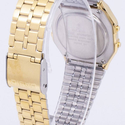 Casio Gold Tone Chronograph digitale A159WGEA-5 Herrenuhr