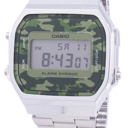 Casio Retro Digital Tarnung Alarm Chrono A168WEC-3EF Unisex Uhr