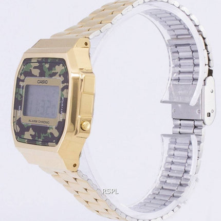 Casio Retro Digital Tarnung Alarm Chrono A168WEGC-3EF Unisex Uhr