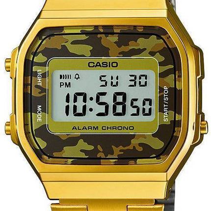 Casio Retro Digital Tarnung Alarm Chrono A168WEGC-5EF Unisex Uhr