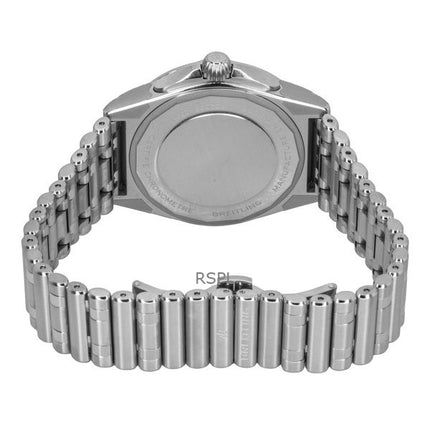 Breitling Chronomat GMT Edelstahl Schwarzes Zifferblatt Automatische Taucheruhr A32398101B1A1 200M Herrenuhr