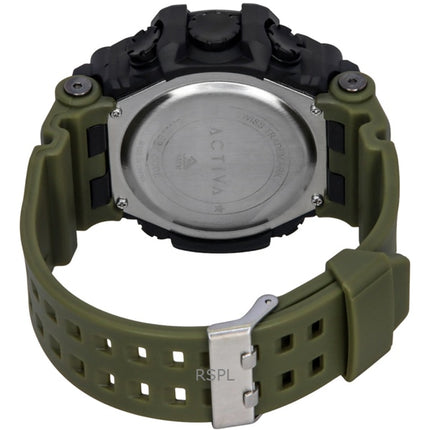 Invicta Activa Digital Army Green Polyurethane Strap Schwarzes Zifferblatt Quarz ACW1968-002 Herrenuhr