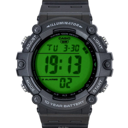 Casio Multifunktionale Digitaluhr mit Harzarmband, Quarzwerk, AE-1500WHC-1AV, wasserdicht bis 100 m, Herrenuhr