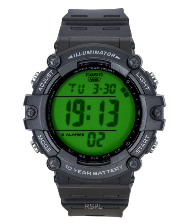 Casio Multifunktionale Digitaluhr mit Harzarmband, Quarzwerk, AE-1500WHC-1AV, wasserdicht bis 100 m, Herrenuhr