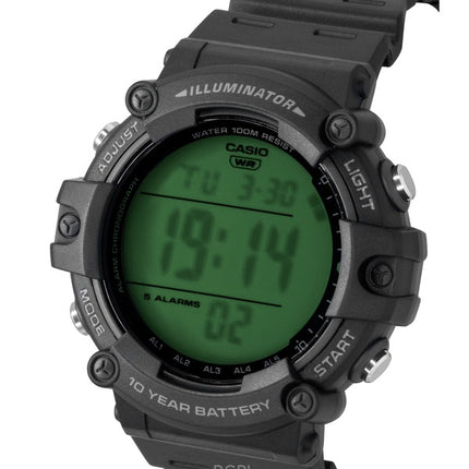 Casio Multifunktionale Digitaluhr mit Harzarmband, Quarzwerk, AE-1500WHC-1AV, wasserdicht bis 100 m, Herrenuhr