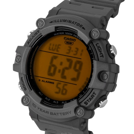 Casio Multifunktionale Digitaluhr mit Harzarmband, Quarzwerk, AE-1500WHC-8AV, wasserdicht bis 100 m, Herrenuhr
