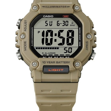 Casio Digital Harzarmband Quarz AE-1600H-5AV 100M Herrenuhr