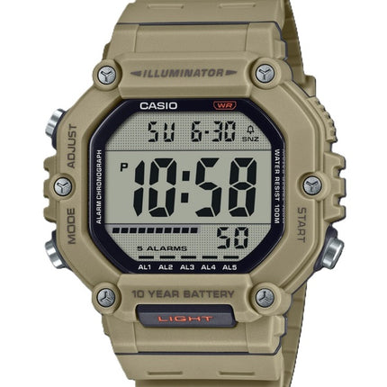 Casio Digital Harzarmband Quarz AE-1600H-5AV 100M Herrenuhr