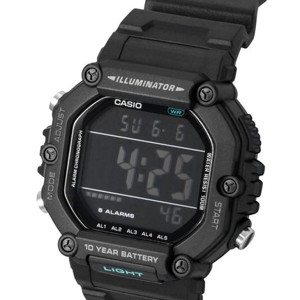 Casio Digitaluhr mit extra langem Armband, Quarzwerk, AE-1600HX-1BV, wasserdicht bis 100 m, Unisex