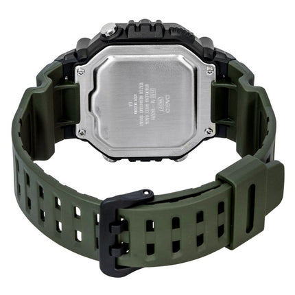 Casio Digitaluhr mit extra langem Harzarmband, Quarzwerk, AE-1600HX-3AV, wasserdicht bis 100 m, Unisex