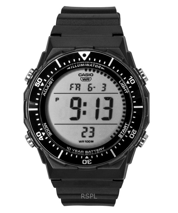 Casio Multifunktionale digitale Herrenuhr mit Harzarmband, Quarzwerk, AE-1700H-1AV, wasserdicht bis 100 m