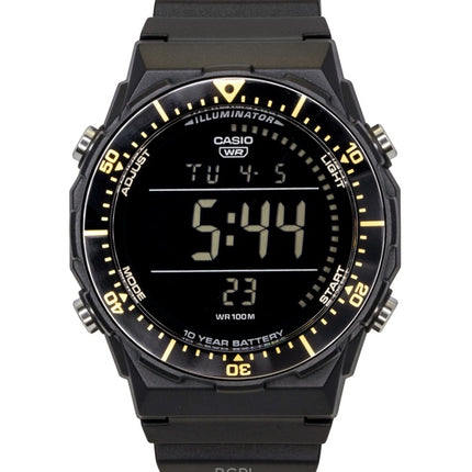 Casio Multifunktionale digitale Herrenuhr mit Harzarmband, Quarzwerk, AE-1700H-1BV, wasserdicht bis 100 m