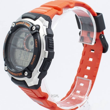 Casio Jugend Illuminator Welt Zeit digitale AE-2100W-4AV AE2100W-4AV Herrenuhr