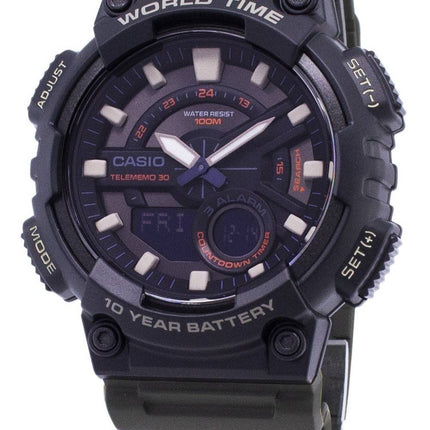 Casio Jugend Kombination AEQ-110W-3AV Sport Digital Herrenuhr