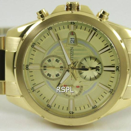 Citizen Chronograph Gold Ton AN3562 - 56p Herrenuhr