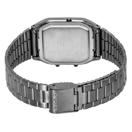 Casio Vintage Analog Digital Edelstahl Grünes Zifferblatt Quarz AQ-230EGG-3A Unisex-Uhr