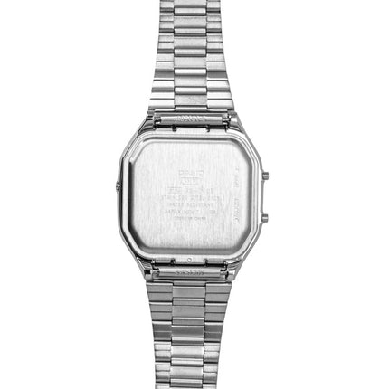 Casio Vintage Analog Digital Edelstahl Hellblaues Zifferblatt Quarz AQ-240E-2A Unisex-Uhr
