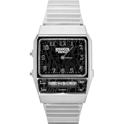 Casio Vintage Analog Digital Stranger Things Schwarzes Zifferblatt Quarz AQ-800EST-1A Unisex-Uhr