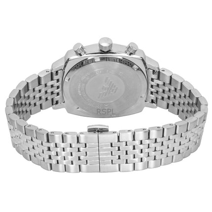 Emporio Armani Chronograph Edelstahl Blaues Zifferblatt Quarz AR11688 Herrenuhr