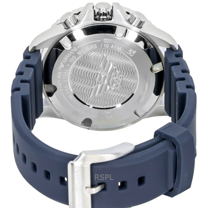 Emporio Armani World Explorer Chronograph Silikonarmband Blaues Zifferblatt Solar AR11696 100M Herrenuhr
