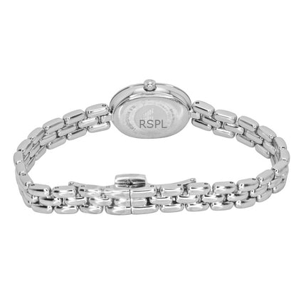 Emporio Armani Damenuhr aus Edelstahl mit Perlmuttzifferblatt und Quarzwerk, AR11720