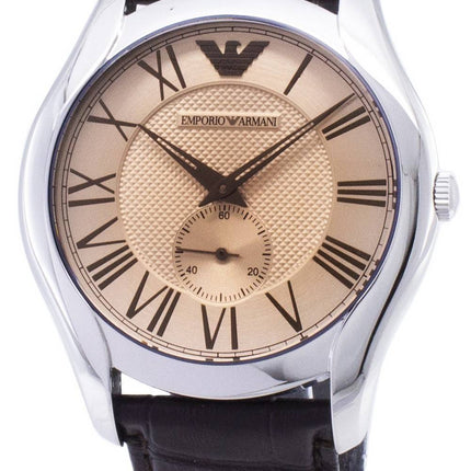 Emporio Armani klassische Amber Zifferblatt braun Leder AR1704 Herrenuhr
