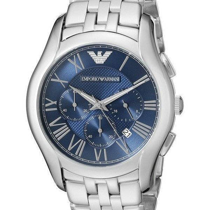 Emporio Armani Chronograph klassische dunkelblaue Zifferblatt AR1787 Herrenuhr