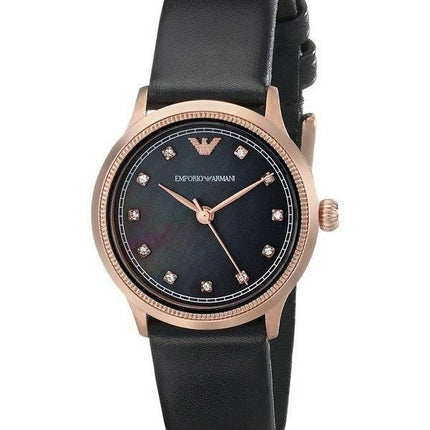 Emporio Armani Classic stieg Gold Kristalle AR1802 Damenuhr