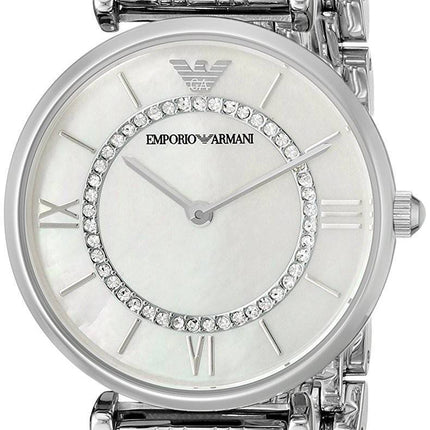 Emporio Armani Classic Quarz Diamant Akzent AR1908 Damenuhr