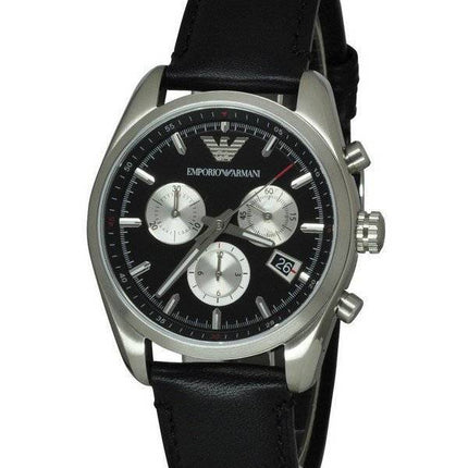 Emporio Armani Chronograph Sportivo schwarzes Zifferblatt AR6009 Herrenuhr