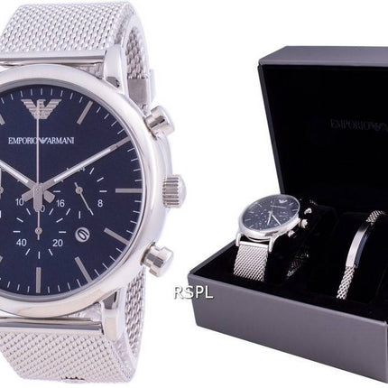 Emporio Armani Luigi Chronograph Quarz AR80038 Mit Geschenkset Herrenuhr