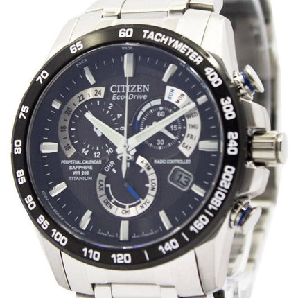 Citizen Eco-Drive-ewiger Kalender AT4010-50E Titanium Herrenuhr