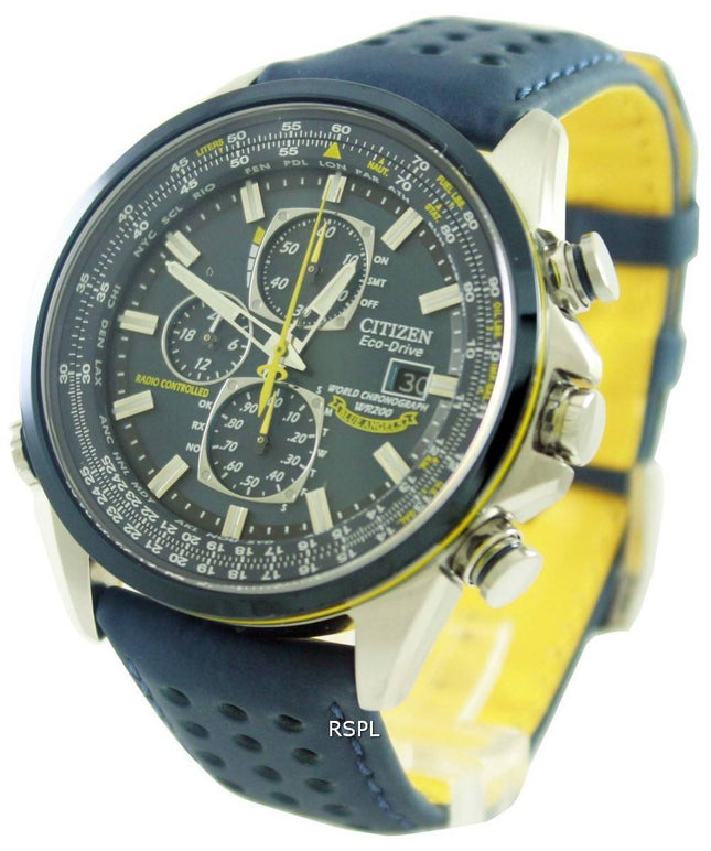 Citizen Eco Blue Angels Radio Controlled World Chronograph AT8020 - 03L