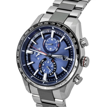Citizen Attesa Chronograph Funkgesteuerte Super Titanium Eco-Drive AT8186-51L 100M Herrenuhr