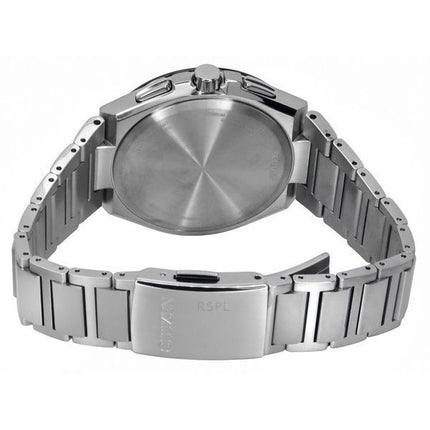 Citizen Eco-Drive Funkgesteuerter GMT Chronograph Super Titanium Silbernes Zifferblatt AT8238-84A 100M Herrenuhr