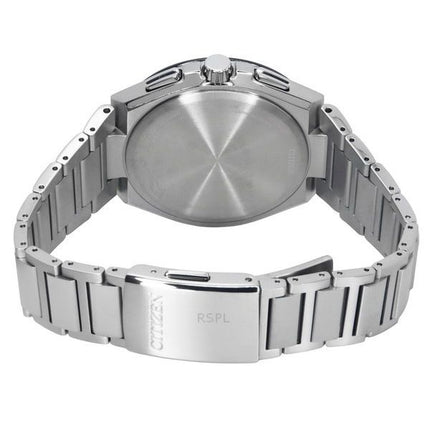 Citizen Eco-Drive Funkgesteuerter GMT Chronograph Super Titanium Hellblaues Zifferblatt AT8238-84M 100M Herrenuhr