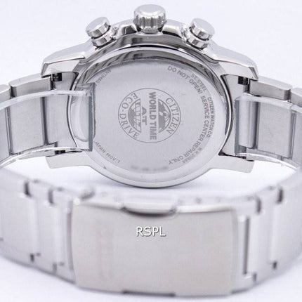 Citizen Eco-Drive Funkuhr atomare Welt Zeit AT9070 - 51L Herrenuhr