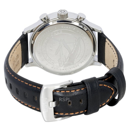 AVI-8 Hawker Hurricane Classic Chronograph Herrenuhr mit Lederarmband, schwarzem Zifferblatt und Quarzwerk AV-4011-0Y
