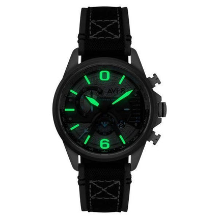 AVI-8 Hawker Harrier Dual Retrograde Chronograph Rauchgraues Zifferblatt Quarz AV-4056-08 Herrenuhr