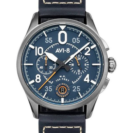 AVI-8 Spitfire Lock Channel Blue Chronograph Quarz AV-4089-04 Herrenuhr