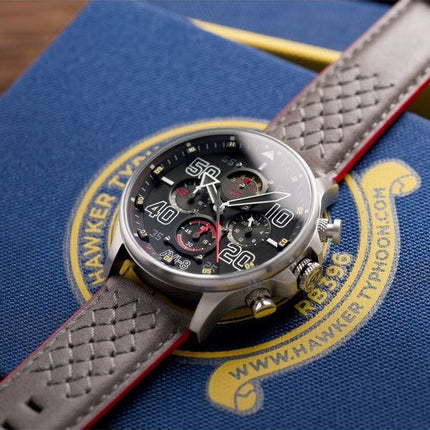 AVI-8 Hawker Typhoon Rb396 Sheila Chronograph Limited Edition schwarzes Zifferblatt Quarz AV-4093-05 Herrenuhr