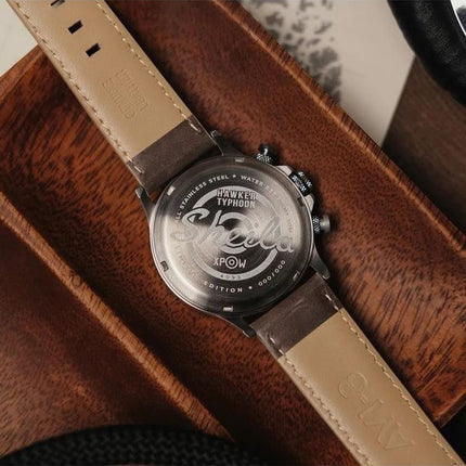 AVI-8 Hawker Typhoon Rb396 Sheila Chronograph Limited Edition Westhampnett Braunes Zifferblatt Quarz AV-4093-06 Herrenuhr