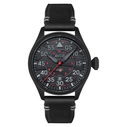 AVI-8 Hawker Hurricane Clowes automatische Night Reaper Limited Edition Night Shadow schwarzes Zifferblatt AV-4097-05 Herrenuhr
