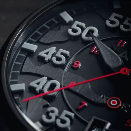 AVI-8 Hawker Hurricane Clowes automatische Night Reaper Limited Edition Night Shadow schwarzes Zifferblatt AV-4097-05 Herrenuhr
